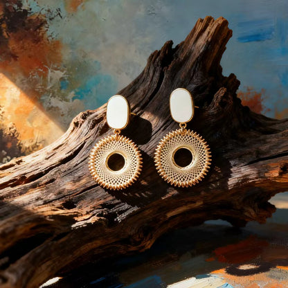 Boucles d’Oreilles Halo Cadre