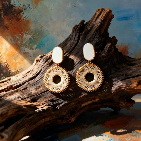 Boucles d’Oreilles Halo Cadre