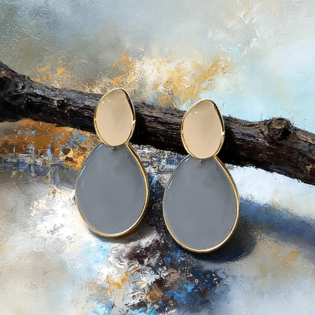 Boucles d’Oreilles Équilibre Azur