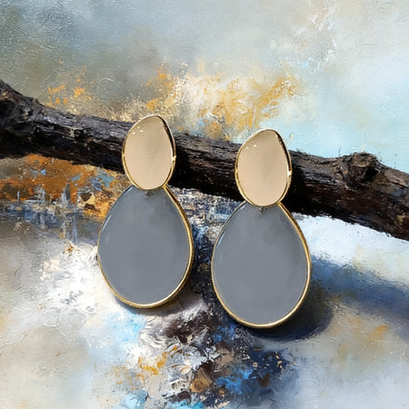 Boucles d’Oreilles Équilibre Azur