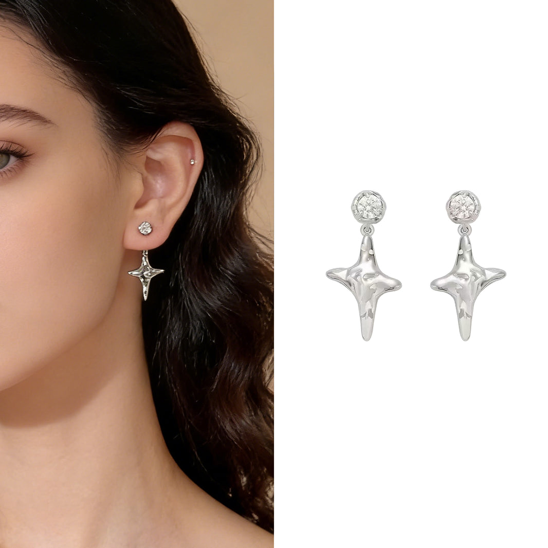 Boucles d’Oreilles Étoile Drop