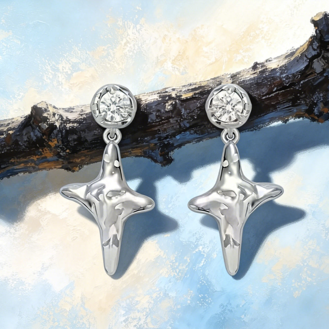 Boucles d’Oreilles Étoile Drop