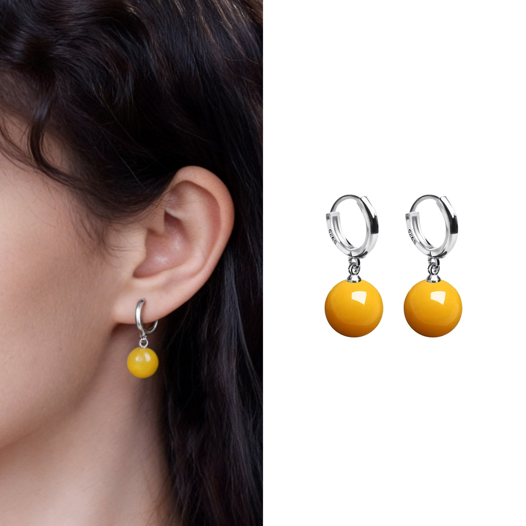Boucles d’Oreilles Créoles Sphère Orbit