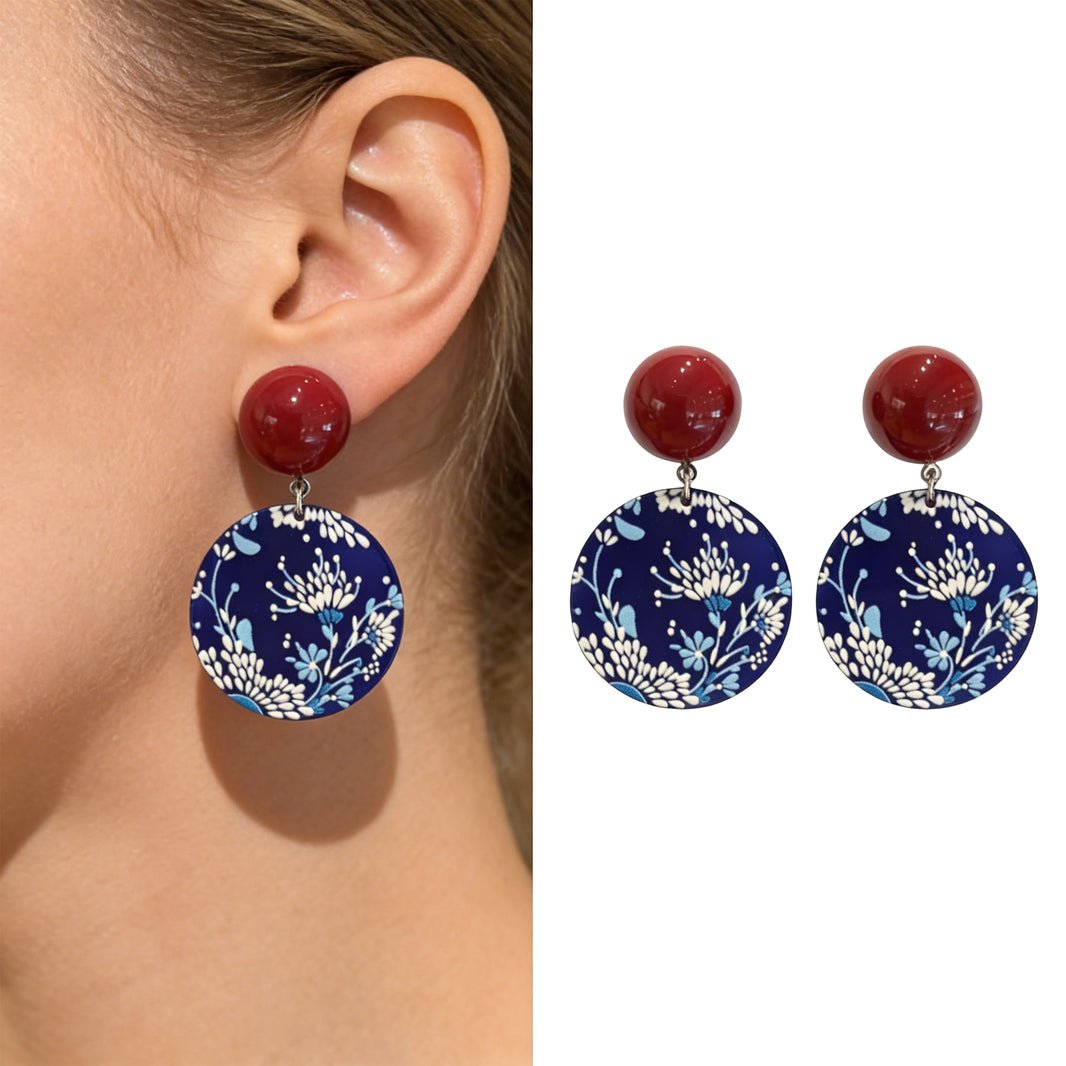 Boucles d’Oreilles Mosaic Floral