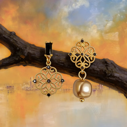 Boucles d’Oreilles Forme Baroque