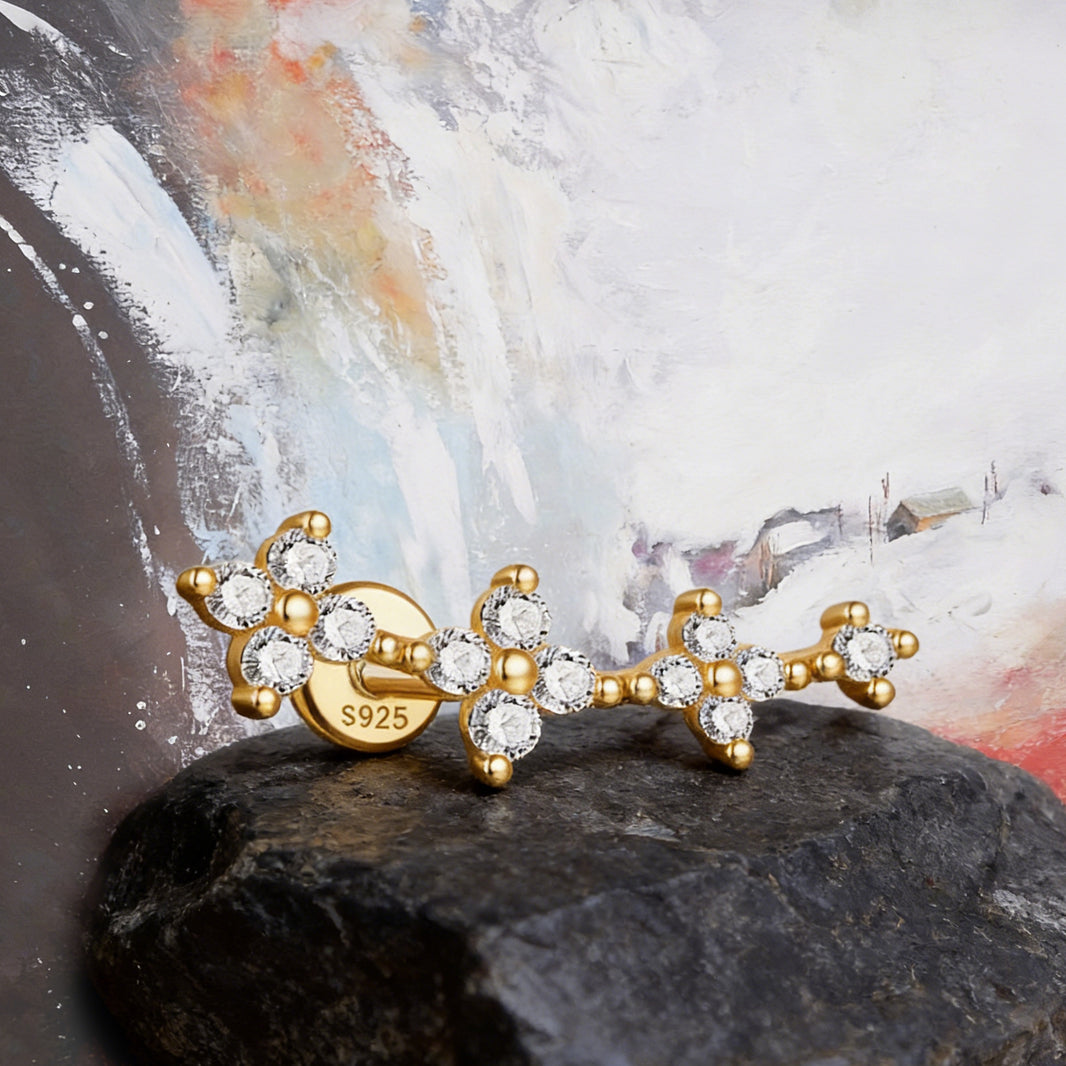Boucle d’Oreille Clou Courbe Stellaire