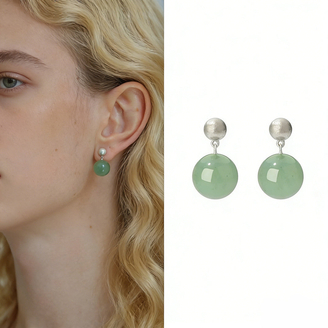 Boucles d’Oreilles Céladon