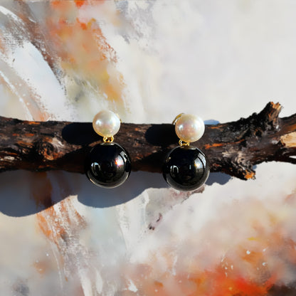 Boucles d’oreilles Halo Perlé