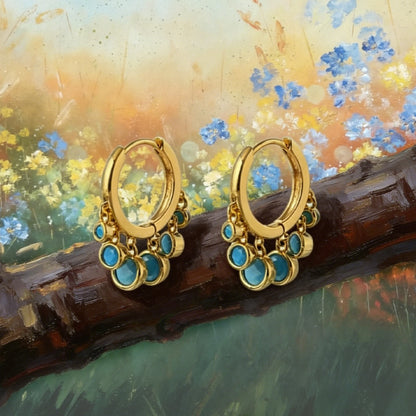 Boucles d’Oreilles Créoles Cascade Orbit