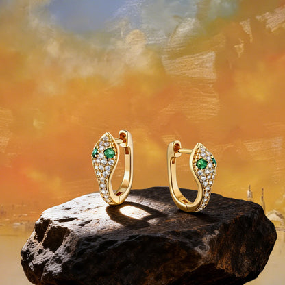 Boucles d’Oreilles Créoles Orbit Pavé