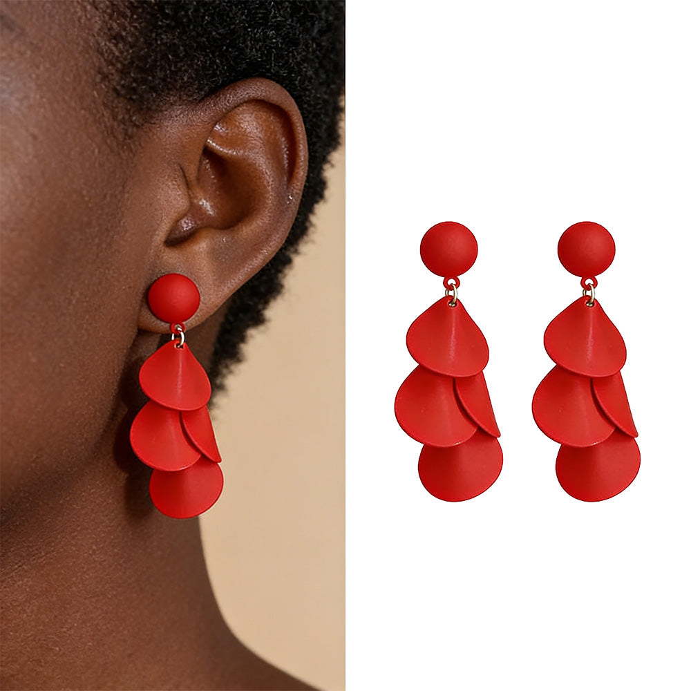Boucles d’Oreilles Cascade Pétale