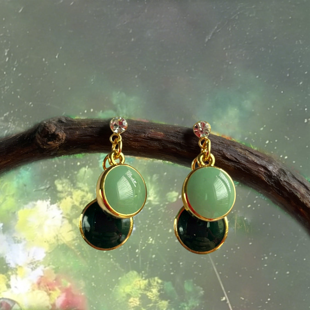 Boucles d’oreilles pendantes Orbit Duo