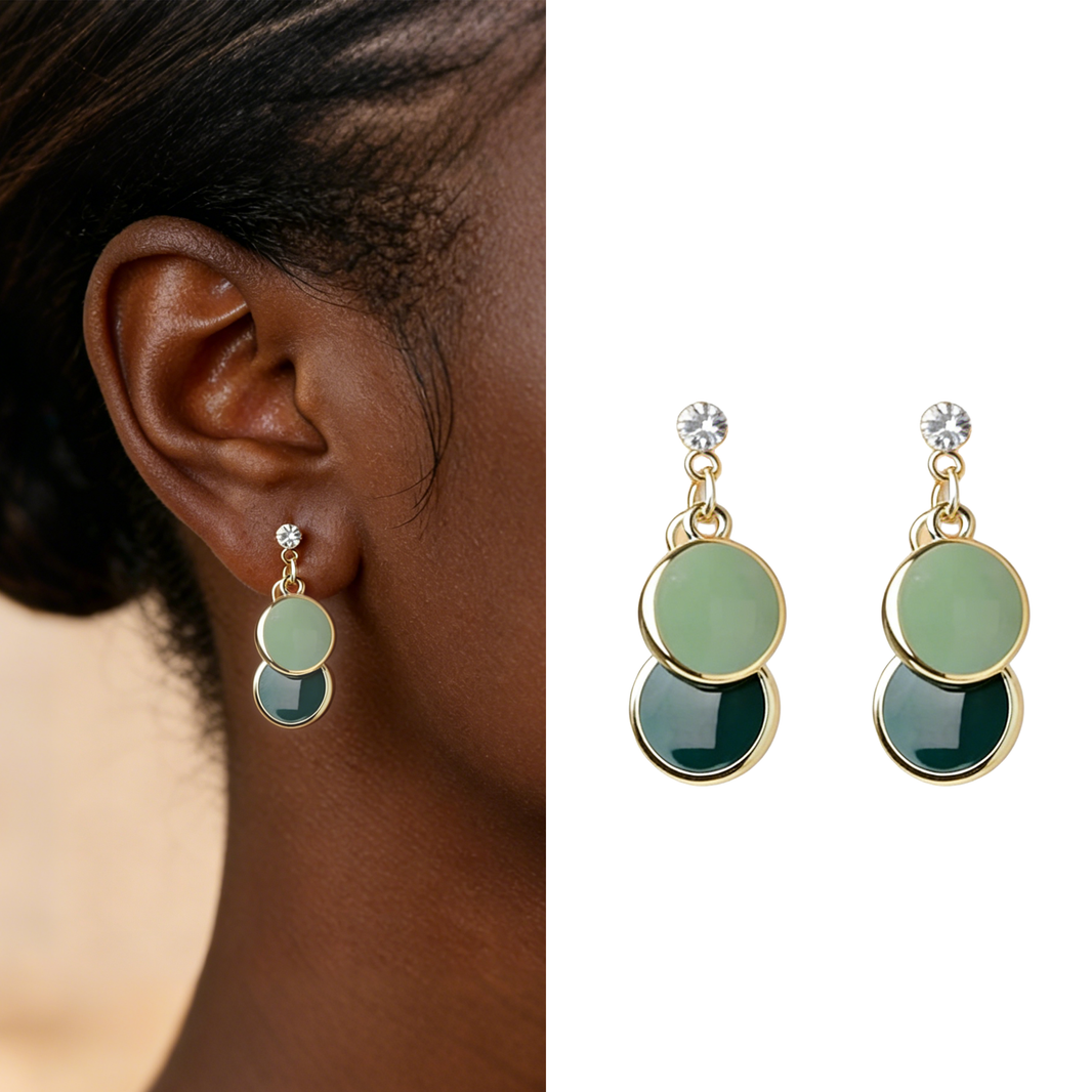 Boucles d’oreilles pendantes Orbit Duo