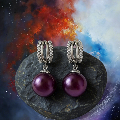Boucles d’oreilles Perle Nocturne