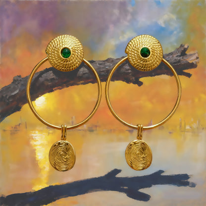 Boucles d’Oreilles Créoles Orbit Solaire