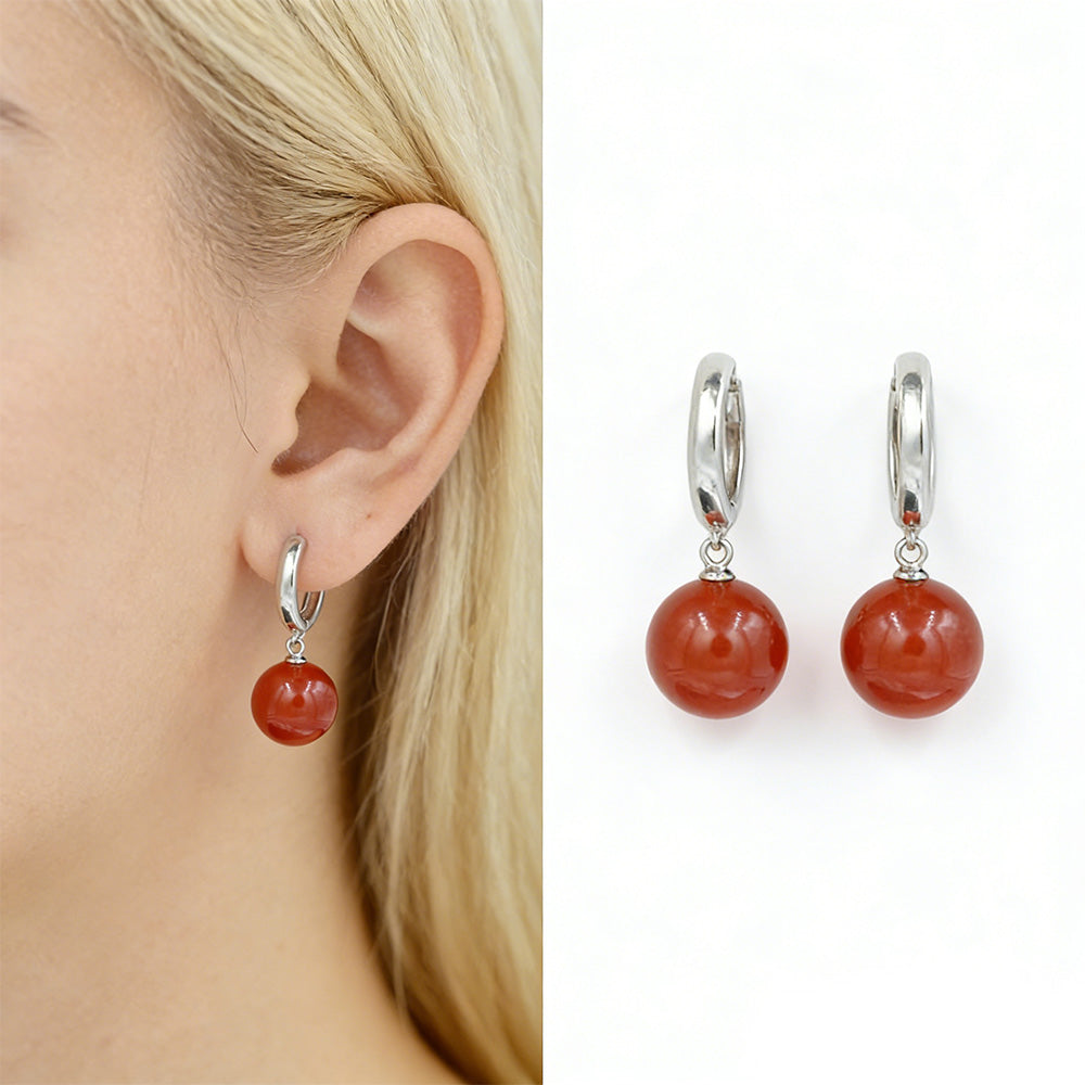 Boucles d’Oreilles Créoles Sphère Orbit