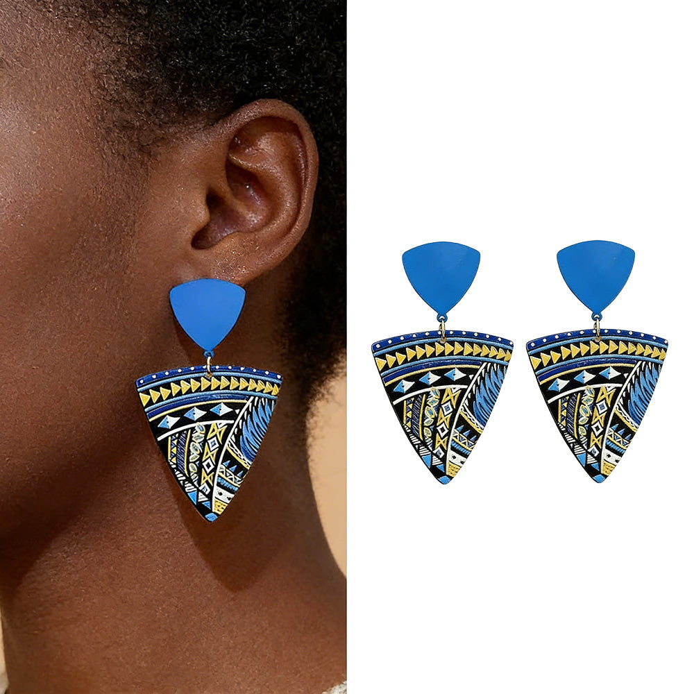 Boucles d’Oreilles Triangle Mosaic