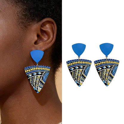 Boucles d’Oreilles Triangle Mosaic