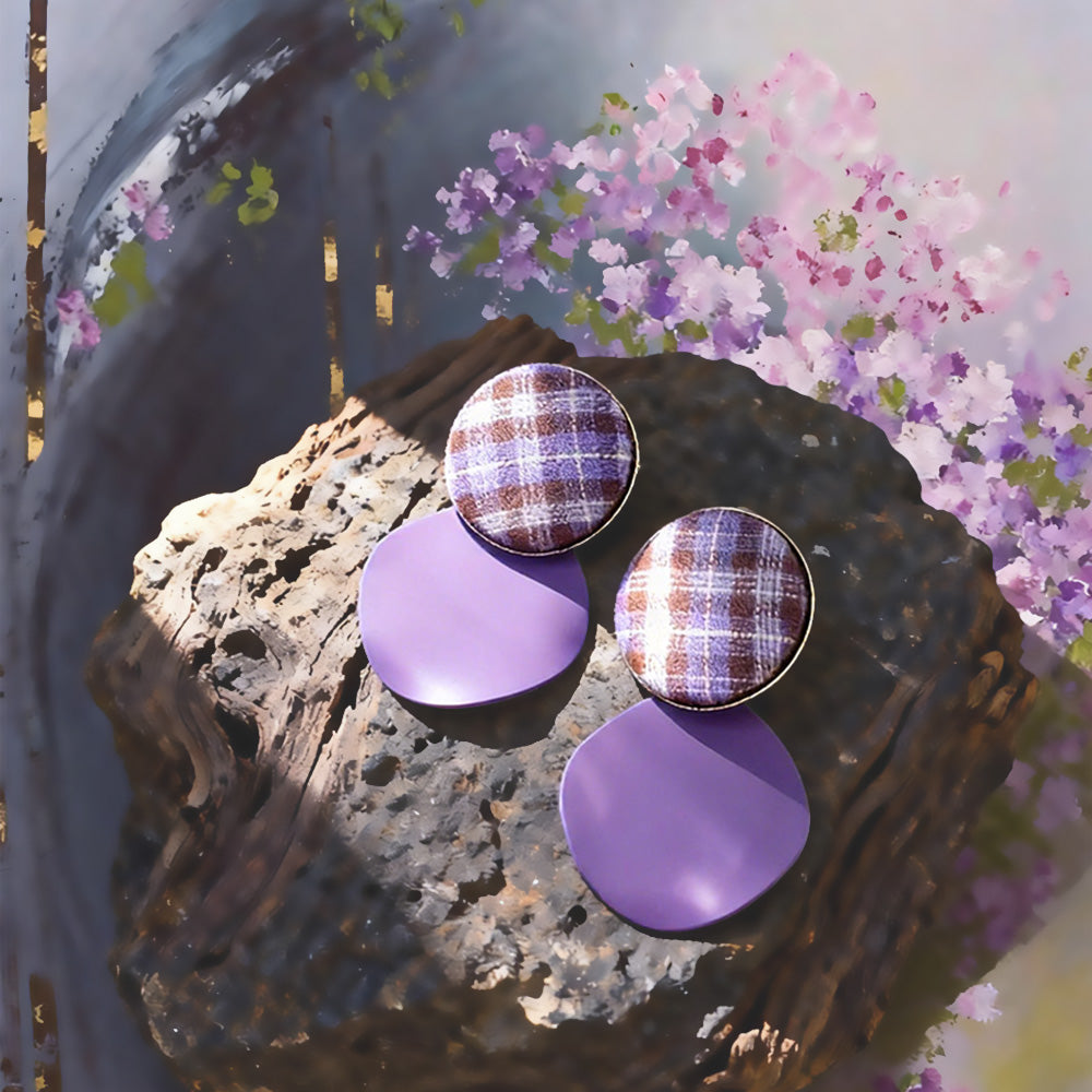 Boucles d’Oreilles Équilibre Textile