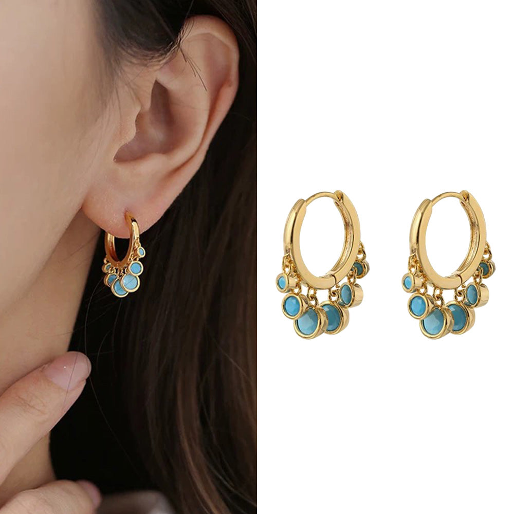 Boucles d’Oreilles Créoles Cascade Orbit