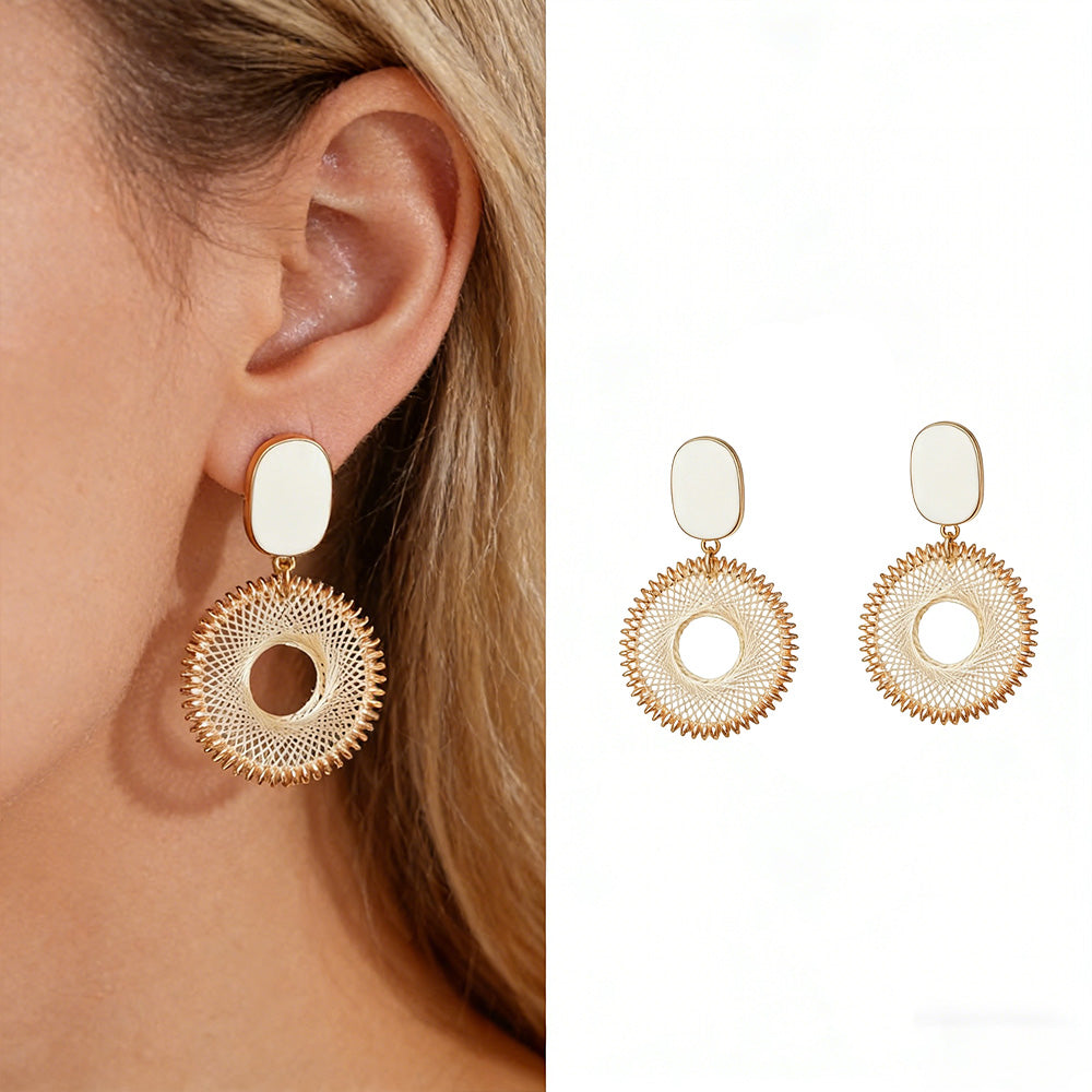 Boucles d’Oreilles Halo Cadre