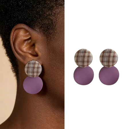 Boucles d’Oreilles Équilibre Textile