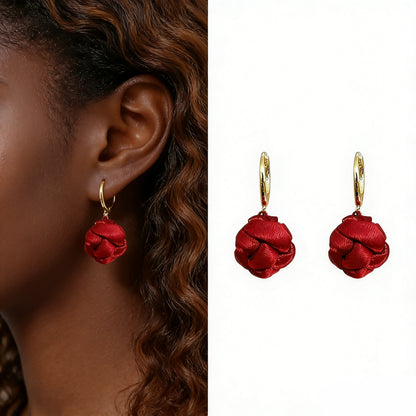 Boucles d’oreilles Fleur de Soie