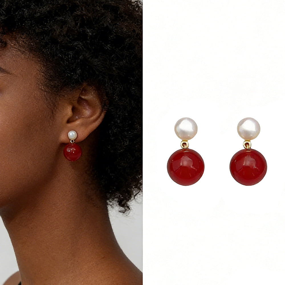 Boucles d’oreilles Halo Perlé