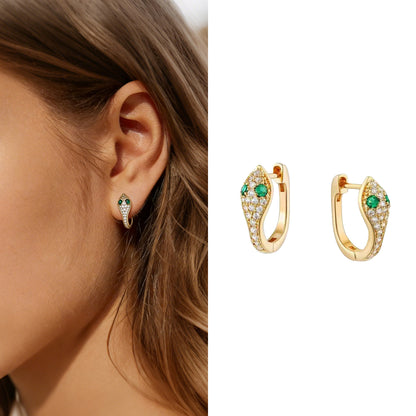 Boucles d’Oreilles Créoles Orbit Pavé