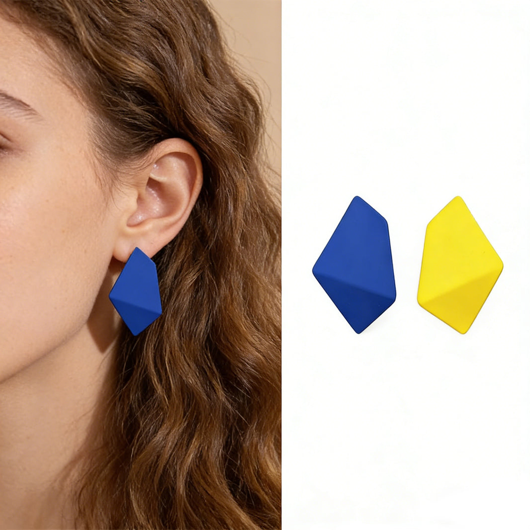 Boucles d’Oreilles Forme Facettée
