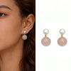 Boucles d’oreilles Halo Perlé