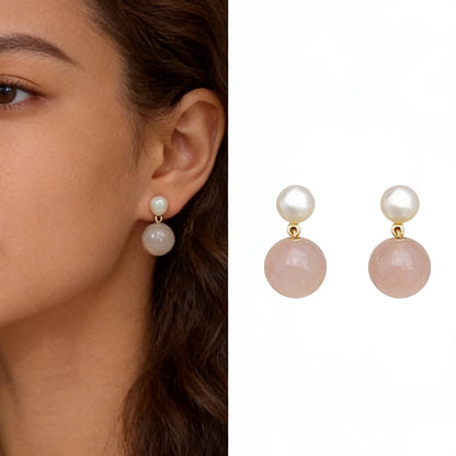 Boucles d’oreilles Halo Perlé