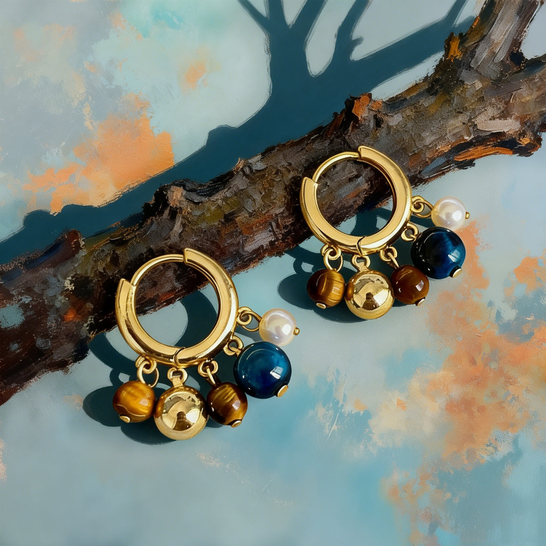 Boucles d’Oreilles Créoles Cluster Orbit