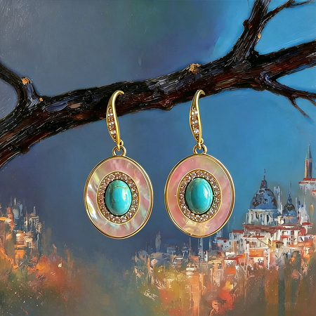 Boucles d’Oreilles Halo Azura
