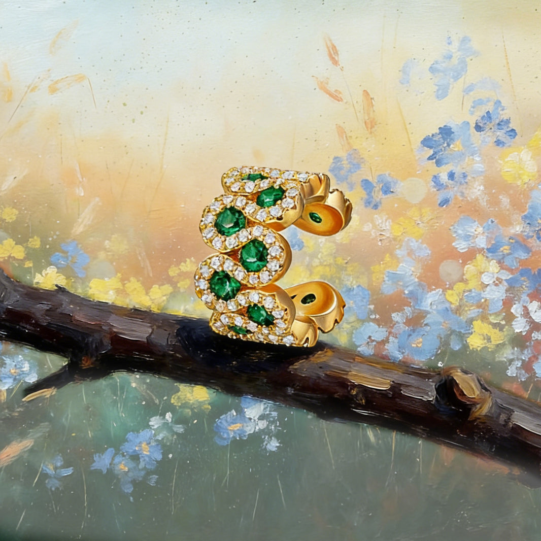 Ear Cuff Pétale Verdant