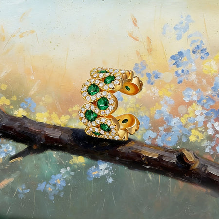 Ear Cuff Pétale Verdant